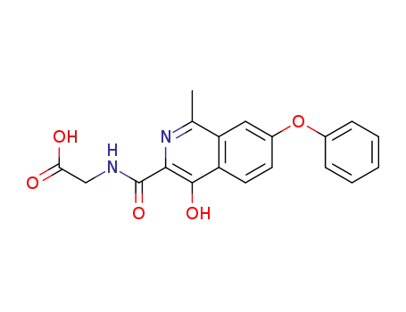 [(4-hydroxy-1-methyl-7-phenoxy-isoquinoline-3-carbonyl)-amino]-acetic acid