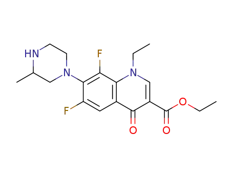 ethyl 1-ethyl-6,8-difluoro-1,4-dihydro-7-(3-methyl-1-piperazinyl)-4-oxoquinoline-3-carboxylate