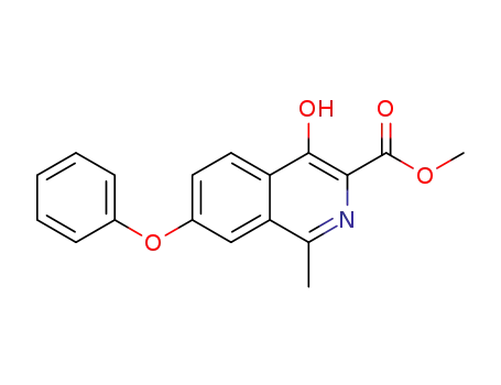 4-hydroxy-1-methyl-7-phenoxyisoquinolinyl-3-carboxylic acid methyl ester